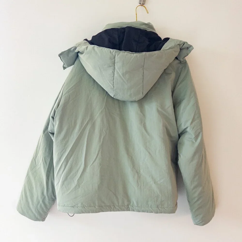 Daily Paper Joel Puffer Jacket Hooded Coat Iceberg Green (Never Worn) S
